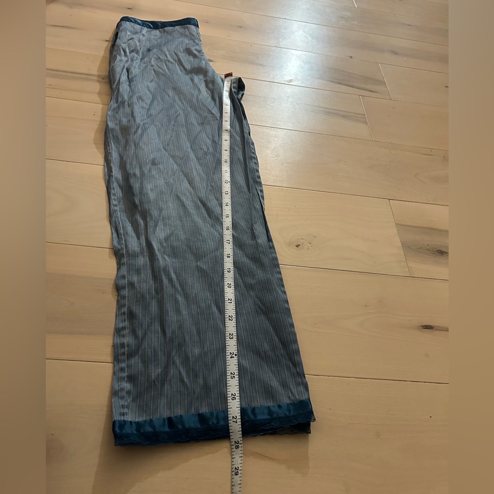 2006 Vintage/Y2K Victoria's Secret Angels Striped Pajama Lounge Capris Pants M - Picture 5 of 13